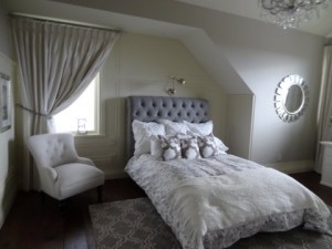 Custom Draperies & Headboard